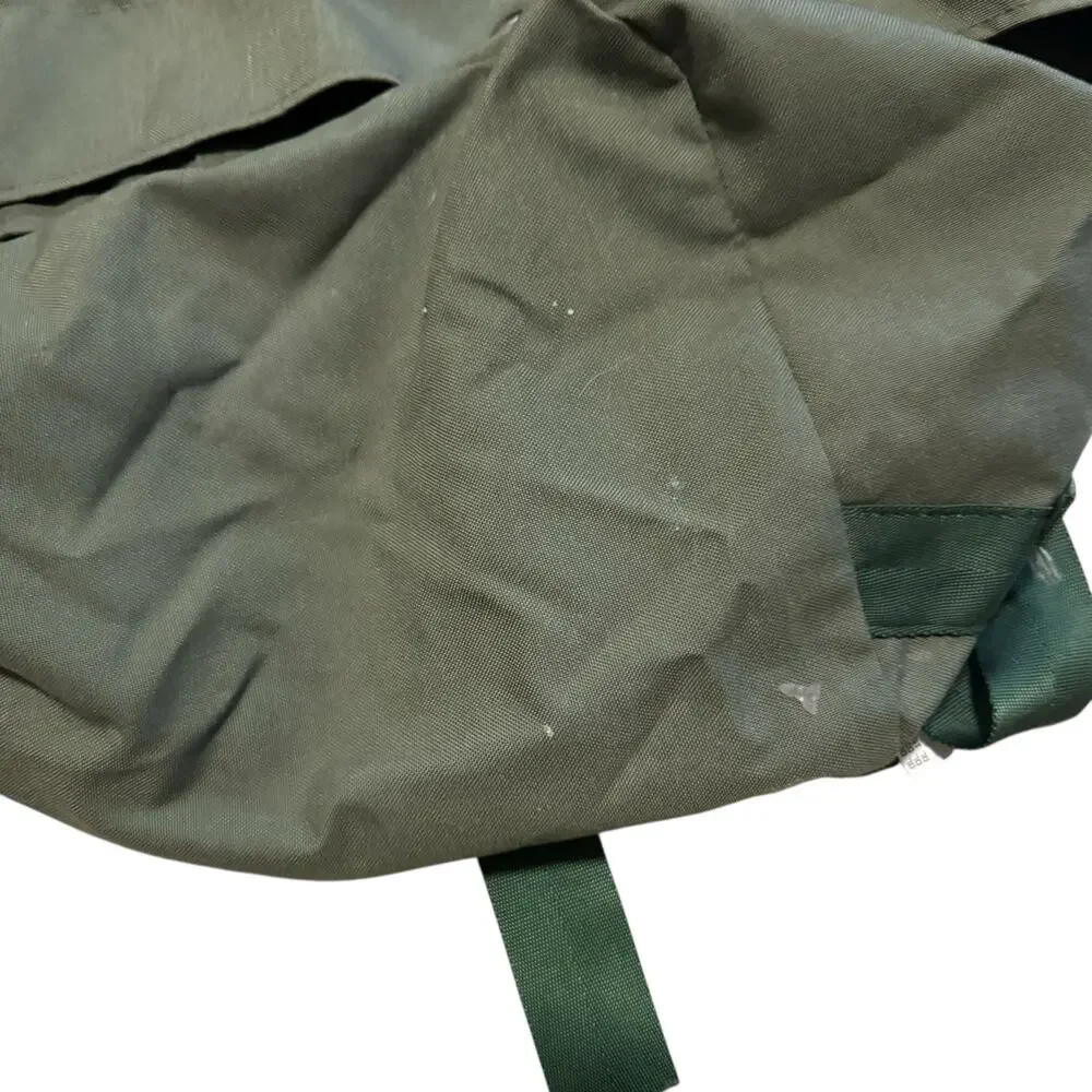 Vintage Military Top Load Duffle Bag Rut Sack Heavy Duty Nylon Canvas Green